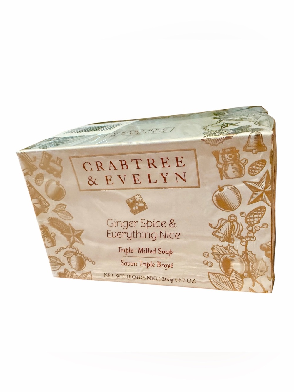 Crabtree & Evelyn T Milled Soap 7oz 2 pack - Ginger Spice Makes Everything Nice